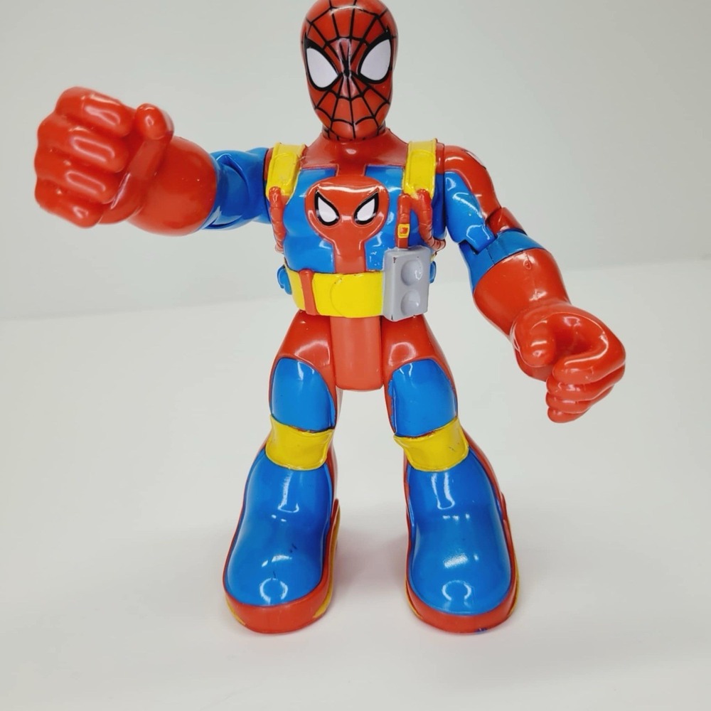 2002 Playwell Marvel SpiderMan‎ Hard Plastic Adjustable Action Figure 6" Rare